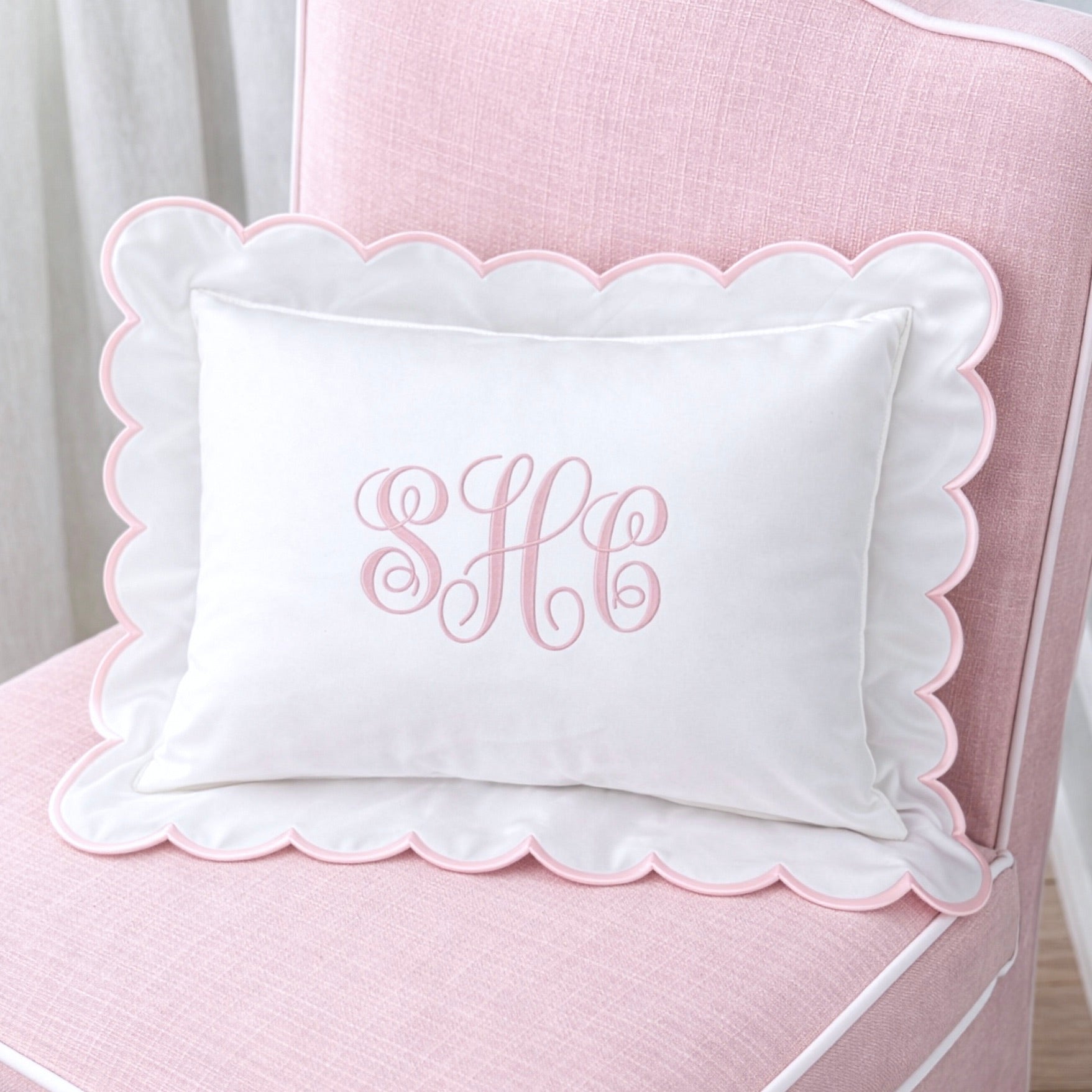 Embroidered Baby Pillow Personalized Scallop Pillow Sham, Baby Decor Personalized Monogram Nursery Pillow, nursery decor, embroidered baby name, embroidered baby girl pillow sham, baby gift, machine embroidered gifts baby, embroidered letter pillow, embroidered initial pillow, embroidered monogram pillow, childrens embroidered pillow, small embroidered pillow, embroidered name pillow, embroidered baby pillow, embroidered pillow custom, embroidered pillow sham