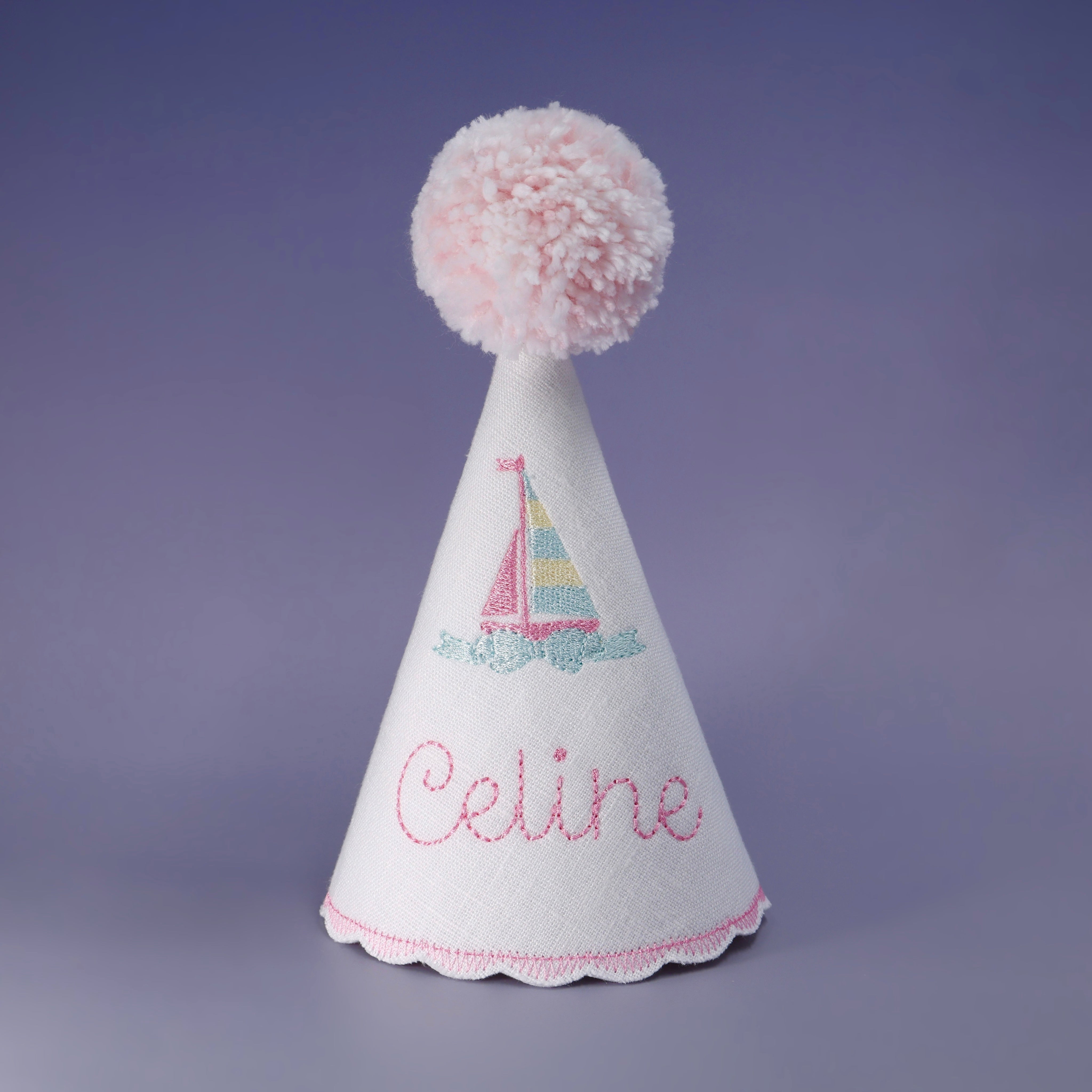 kids birthday hat, kids birthday party, 1st birthday hat, one birthday hat, first birthday hat, linen birthday hat, baby birthday hat, childs birthday hat, fabric birthday hat, toddler birthday hat, custom birthday hat, pastel birthday hat, customized birthday hat, personalized birthday hat, embroidered birthday hat, white birthday hat, name birthday hat, boat birthday hat, pink birthday hat