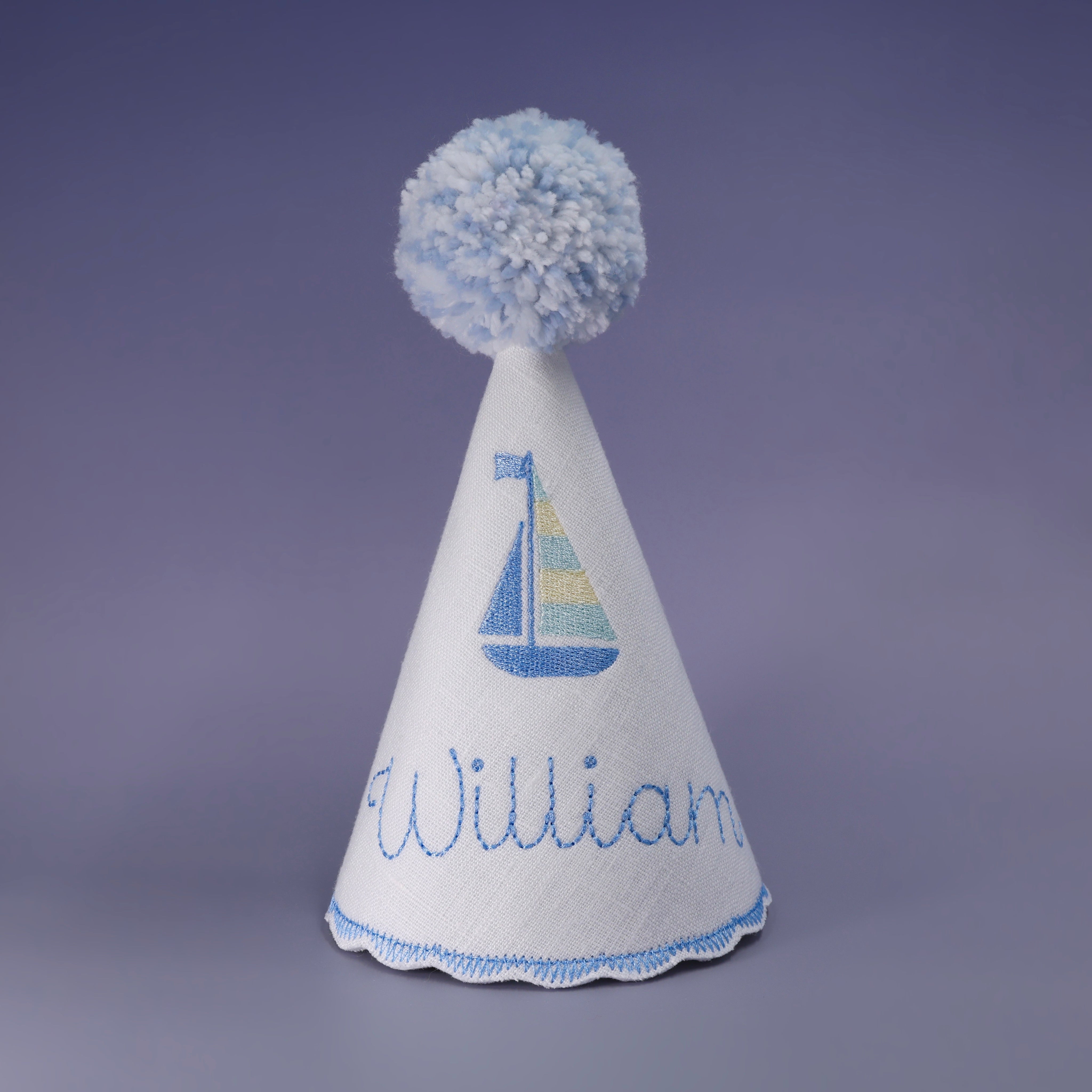 kids birthday hat, kids birthday party, 1st birthday hat, one birthday hat, first birthday hat, linen birthday hat, baby birthday hat, childs birthday hat, fabric birthday hat, toddler birthday hat, custom birthday hat, pastel birthday hat, customized birthday hat, personalized birthday hat, embroidered birthday hat, white birthday hat, name birthday hat, boat birthday hat, blue birthday hat