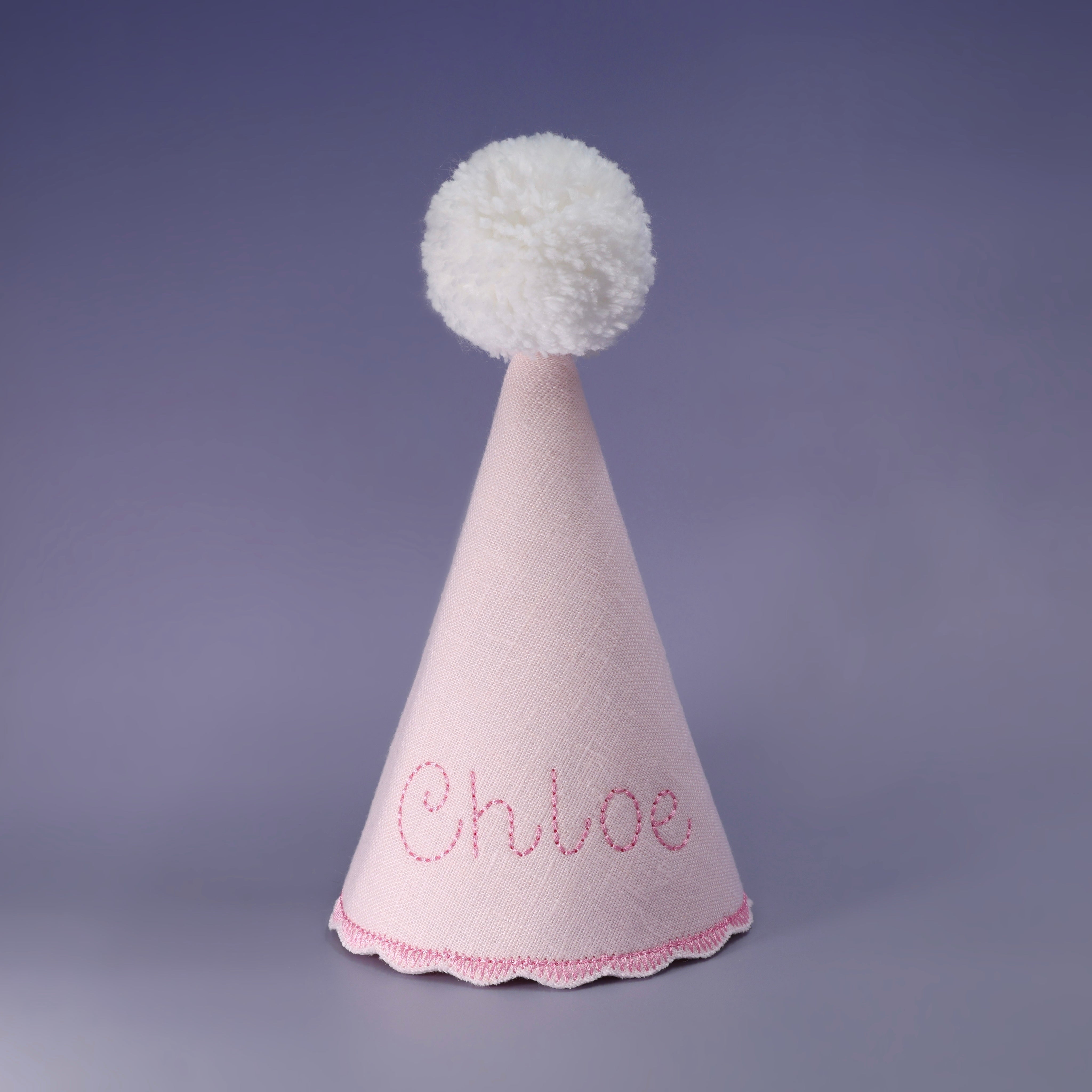 kids birthday hat, kids birthday party, 1st birthday hat, one birthday hat, first birthday hat, linen birthday hat, baby birthday hat, childs birthday hat, fabric birthday hat, toddler birthday hat, custom birthday hat, pastel birthday hat, customized birthday hat, personalized birthday hat, embroidered birthday hat, pink birthday hat, name birthday hat, embroidered name