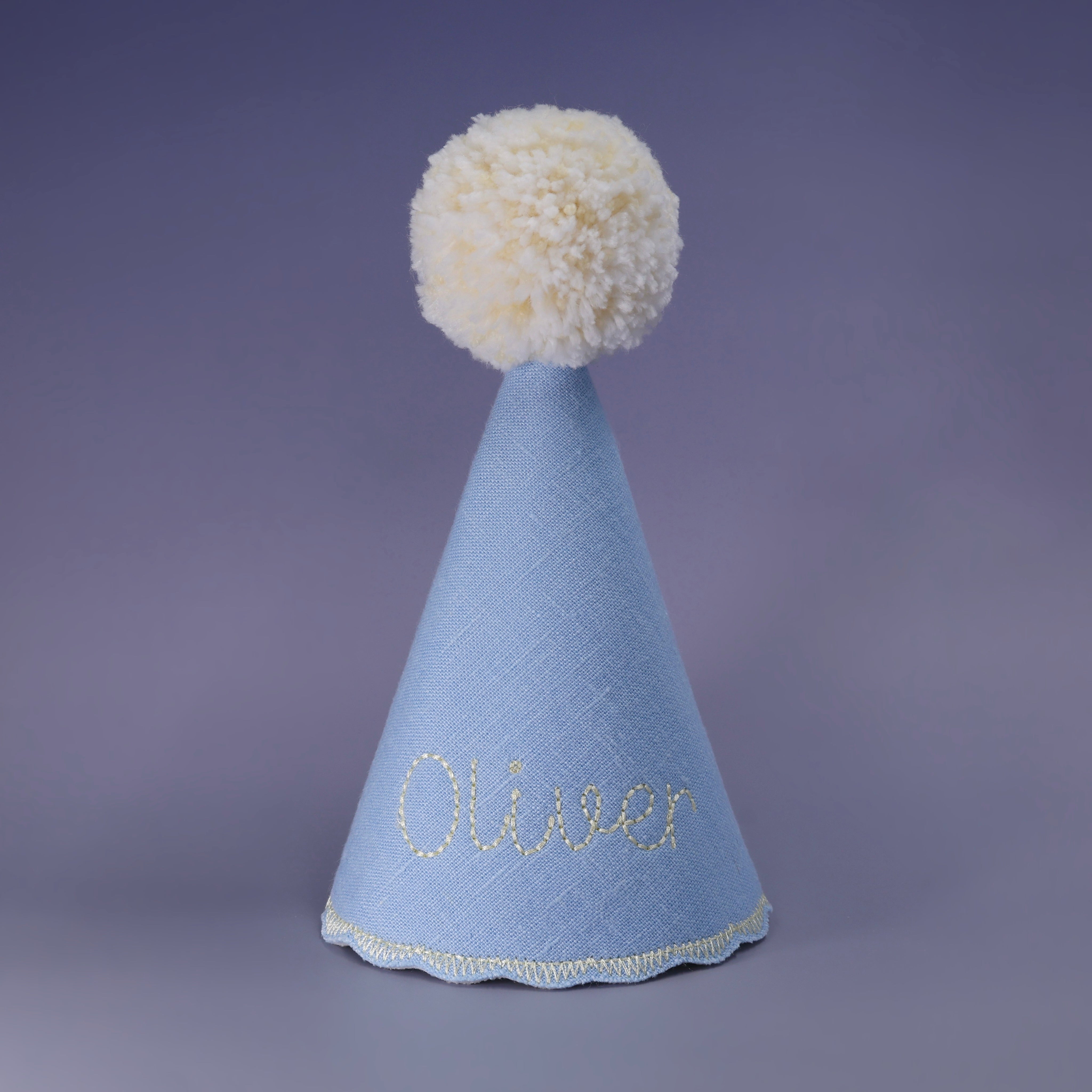 kids birthday hat, kids birthday party, 1st birthday hat, one birthday hat, first birthday hat, linen birthday hat, baby birthday hat, childs birthday hat, fabric birthday hat, toddler birthday hat, custom birthday hat, pastel birthday hat, customized birthday hat, personalized birthday hat, embroidered birthday hat, blue birthday hat, name birthday hat, embroidered name