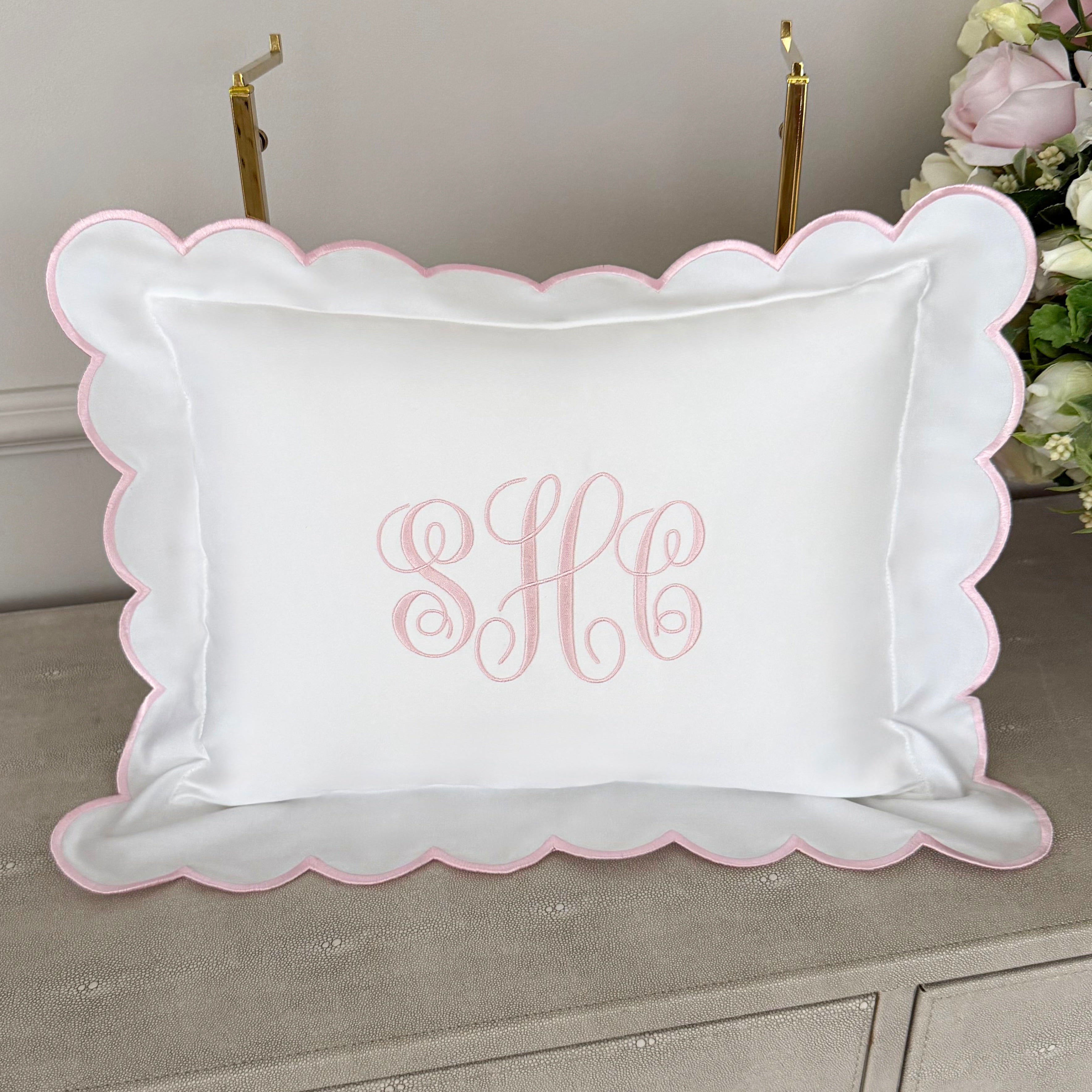 Embroidered Baby Pillow Personalized Scallop Pillow Sham, Baby Decor Personalized Monogram Nursery Pillow, nursery decor, embroidered baby name, embroidered baby girl pillow sham, baby gift, machine embroidered gifts baby, embroidered letter pillow, embroidered initial pillow, embroidered monogram pillow, childrens embroidered pillow, small embroidered pillow, embroidered name pillow, embroidered baby pillow, embroidered pillow custom, embroidered pillow sham